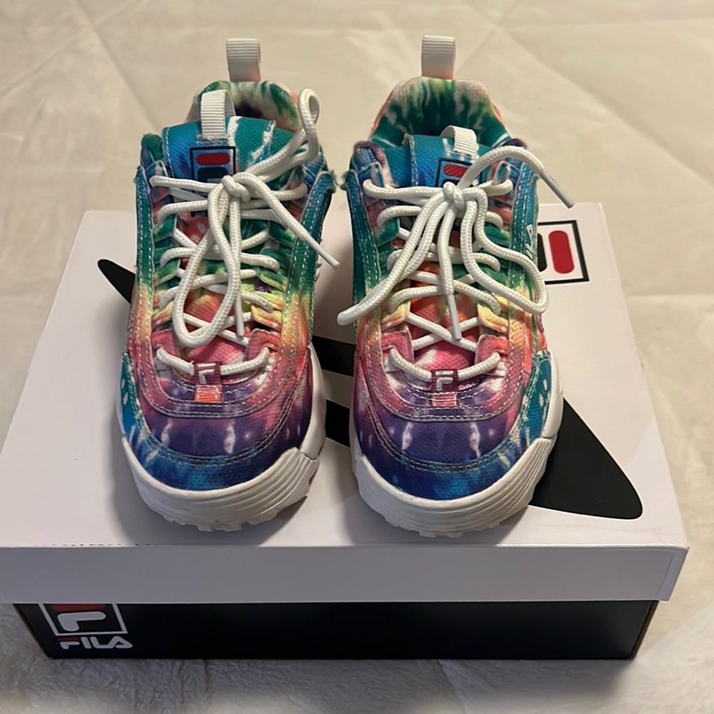 Fila disruptor tie dye